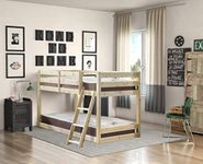 STRICTLY BEDS&BUNKS Courtland Bunk Bed with slanted ladder, 3ft Single