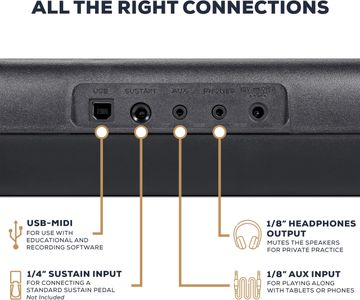 Alesis Melody 61-Key Keyboard Piano – Portable Digital Instrument