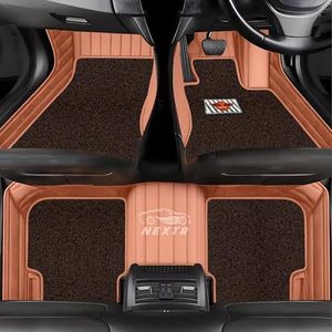 10D Car Floor Mat for Mercesed GLS 400D Model (2020-2024)| Nappa Leather | Luxurious & Elegant Look | 100% Waterproof and Washable | Custom Fitted |- Tan