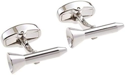 MRCUFF Golf Tee Golfer Pair Cufflinks in a Presentation Gift Box & Polishing Cloth