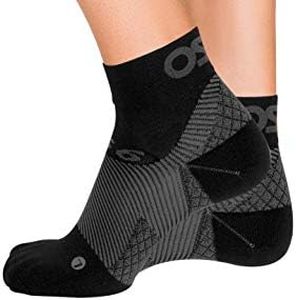 Orthosleeve FS4, coppia calze a compressione graduata brevettata per il trattamento di fascite plantare e tallone d’achille (taglia L) Nero