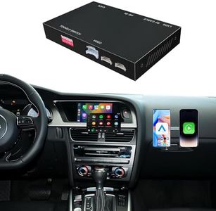 Wireless CarPlay Android Auto Adapter Navigation Retrofit Kit Decoder Compatible with Audi Q5 B8 MMI 3G High/MML 3G+ from 2010-2020, Support Back-up Camera, Mirror Link, USB Stick Playback