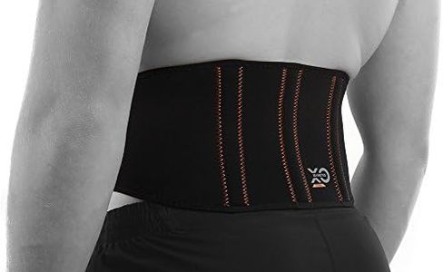 XO Kinetics - Premium Lower Back Lumbar Support Belt Brace - Best for Sport or Work related low back pain - Comfortable Adjustable Lightweight design suitable for Men & Women. 36-41 inch