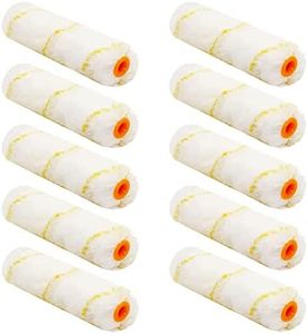 Hubaow 10 Pieces Paint Roller Cover, 6 inch Microfiber Roller Covers, Washable Covers for Roller Frame, House Painting Supplies, Naps for Paint Roller Brush for Painting Walls Ceilings