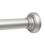 upsimples Nickel Shower Curtain Rod Tension 30 to 76 Inches Never Rust Non-Slip Spring Tension Shower Rod No Drilling Stainless Steel Curtain Pole Use Bathroom, Closet, Window