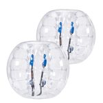 VEVOR Inflatable Bumper Balls 2-Pack, 4FT/1.2M Body Sumo Zorb Balls for Teen, 0.8mm Thick PVC Human Hamster Bubble Balls for Outdoor Team Gaming Play, Bumper Bopper Toys for Garden, Yard, Park