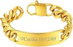 FindChic Customized Thick ID Bracel