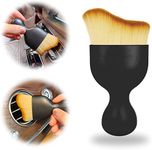 WIDEWINGS Car Interior Detailing Soft Brush Detailing Interior Auto Interior Soft Hair Removal Brush Scratch Free, Cleaning Dashboard Curved Design Universal Car Brush Tool (Pack of 1)