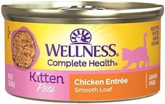 Wellness Natural Pet Food Complete Health Grain Free Canned Cat Food, Kitten Formula, 3 Ounces (Pack of 24), Chicken