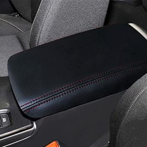 Monrand Car Center Console Cover Car Armrest Cover Fit for 11th Gen 2021 2022 Honda Civic Accessories Sedan Hatchback(Red Line)