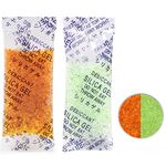 Wisesorb 3 Gram 100 Packets Silica Gel Orange Indicating (Orange to Green) Silica Gel Packets Desiccant Packs Dehumidifier - Rechargeable Silica Packets, Moisture Absorbers, Silica Packets