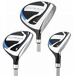 Young Gun SGS X Junior Kids Left Hand Golf Wood Set, Driver, Wood, Hybrid Age 6-8