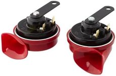 HELLA 007424801 Twin Trumpet High/Low Tone 12V Horn Kit with Bracket, Red