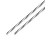 Awclub 304 Stainless Steel Round Rod 8mm x 400mm, 2pcs Metal Solid Shaft Rods Lathe Bar Stock for Industry, Metal Working Hobbies and DIY Craft