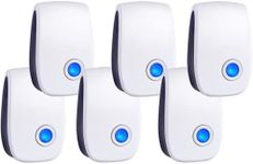 2024 Upgraded Ultrasonic Pest Control Repeller 6 Packs Electronic Pest Repellent Plug in Indoor Sonic Repellent Plug Pest Control for Rodents Cockroach Bug Roach Insects Mice Spiders Mosquitoes