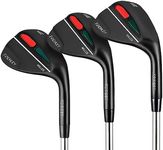 FINCHLEY Forged Golf Wedge Set - 52/56/60 Degree Wedges for Men and Women, Milled Face for Ultra Spin, Right Hand, Black