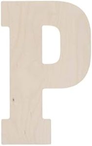 Good Wood by Leisure Arts Letter 13" P, Wooden Letters, Wood Letters, Wooden Letters Wall Decor, Large Letters 13 Inch, Small for Crafts