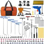 VEVOR 89 PCS Paintless Dent Repair Tools, Golden Lifter Puller Car Dent Repair Kit, 10 pcs Dent Removal Rods, for Auto Dent Removal, Minor Dents, Door Dings