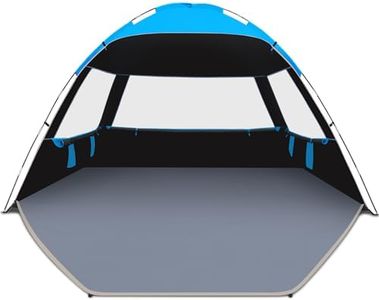 Venustas Beach Tent Sun Shelter for 3/4-5/6-7/8-10 Person, UPF 50+ UV Protection Beach Canopy, Lightweight and Easy Setup Cabana, Portable Beach Shade Tent
