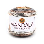 Lion Brand Yarn 528-203 Mandala Thick & Quick Yarn, Stairwell 528-203