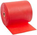 Cando 10-5622 Red Latex-Free Exercise Band, Light Resistance, 50 yd Length