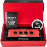 Sound Tools CAT Box MX – 4 Male with Passive Analog Audio for etherCON Daisy Chain – 4 Channel XLR Over CAT5e Stage Box – DMX, COM, AES & 3-pin XLR Compatible – Rugged Aluminum Housing