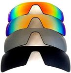 Galaxy Replacement Lenses for Oakley Oil Rig Black&Gray&Gold&Red Color Sunglasses 4 Pairs PolorizedFREE S&H.