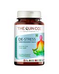 The Quin Co. 'De-Stress' - New Age Ashwagandha tablets with Nootropics | 5% Withanolides | Stress Relief & Anxiety | -1200 MG/Serving | Plant Based - 60 Veg tablets