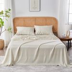 Sijo AiryWeight Tencel Sheet Set, 100% Lyocell Derived from Eucalyptus, Buttery Soft, Architectural Digest 2022 Best Cooling Sheets Winner, 1 Top Sheet Only (Fog, King/Cal King)