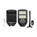 Homehop Solar Powered LED Street Light Outdoor Waterproof Motion Sensor Wireless Night Lamp for Home, Garden, Pathway Automatic with Pole and Remote Control (ABS- Cool Light)