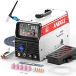 ANDELI Aluminum Welder AC/DC TIG welder, LED Screen MMA/LIFT TIG/HF TIG/ 2000AMP 220V Digital TIG welding machine TIG-250 ACDC