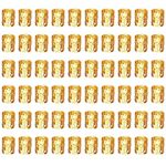 AWAVM 60PCS Wig Accessories, Dirty Braid Hair Extension Ring, Hollow Braid Decorative Ring Buckle, Hair Accessories (Gold)