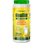 Pure Inulin Fiber Powder - Natural Prebiotic Dietary Fibre Supplement - Made from Organic Jerusalem Artichoke - (340g - 106 Doses)