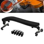 Fansjoy Violin Shoulder Rest for 4/4 and 3/4 Size, with Collapsible and Height Adjustable Feet, Including a Violin Practice Mute