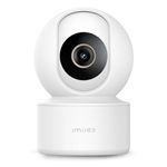 3K Indoor Security Camera - 5MP Home Camera Surveillance Interieur for Baby/Pet Monitor, 360° WiFi 6 Dog Camera with Phone App, Color Night Vision, AI Detection, Local/Cloud Storage, Wired(White)
