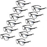 ProtectX Safety Reading Glasses 2.0 Diopter, Safety Glasses with Readers 2.0, Reader Safety Glasses 2.0, ANSI Z87.1 Rated with UV Protection 12 Pack
