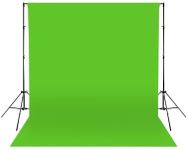 Chroma Green Vinyl Photo Backdrop - 6ft(w) x 10ft(h) - Professional-Quality, Matte Studio Background