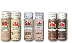 Dark Flesh Tone Acrylic Paint Set