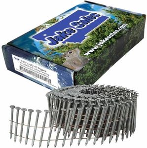 1-3/4" x .092 15° Wire Weld Collated Ring Shank Nails - Galvanized - Hot Galvanized - For Siding, Fencing, Roofing, and General Construction - ~600 Nails