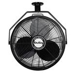 Air King 9718 18-Inch Industrial Grade Ceiling Mount Fan,Black