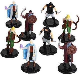 Monster Protectors Painted DND Miniatures- Bandit Painted Mini Figures- 1" Hex-Sized for D&D Dungeons and Dragons, Pathfinder, and All RPG Tabletop Games (8pk)