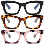 Decatela e Readers for Women - Stylis Style Reading Glasses with Blue Light Blocking and Spring Hinge