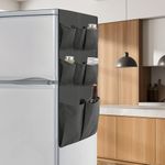 Mini Fridge Organizer 63.39" x 12.2" - Over The Fridge Storage Organizer with 15 Pockets - Mini Fridge Organization and Storage Holds Pantry Goods, Utensils & More – Office or Dorm Essentials