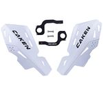 PRO CAKEN Universal 7/8" 22mm and 1 1/8" 28mm Handle Bar Hand Guards CNC Bracket for Dirt Bike Motocross ATV Scooter for CRF KLX KX LTR TRX SX SXF EXC XCW Grizzly Hawk 250 Bicycles-White