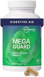 Microbiome Labs MegaGuard Gut Health Supplements - Ginger Root, Licorice Root & Artichoke Leaf Extract to Support Digestive Health & Occasional Gas - for Women, Men & Kids 8+ (60 Capsules)