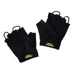 Walk At Home Black Happy Walking Fitness Gloves Workout Gloves Women Exercise Gloves for Men and Women Great for Gym, Walking, at Home Workouts and Training