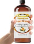 Heavenly Pure - Sweet Orange Essential Oil 16 oz Large Bottle for Diffuser, Candle, Soaps, Aromatherapy - 473 ml