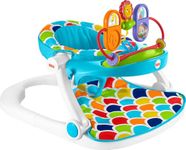 Fisher-Price Portable Baby Chair, Deluxe Sit-Me-Up Floor Seat with Developmental Toys and Snack Tray, Happy Hills