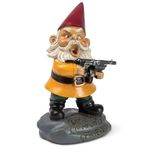 BigMouth Inc Angry Little Gnome, Angry Gnome Statue, 9.5 Inches Tall, Weatherproof Garden Decoration