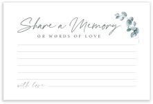 50 Pcs Share a Memory Card, 4" x 6"